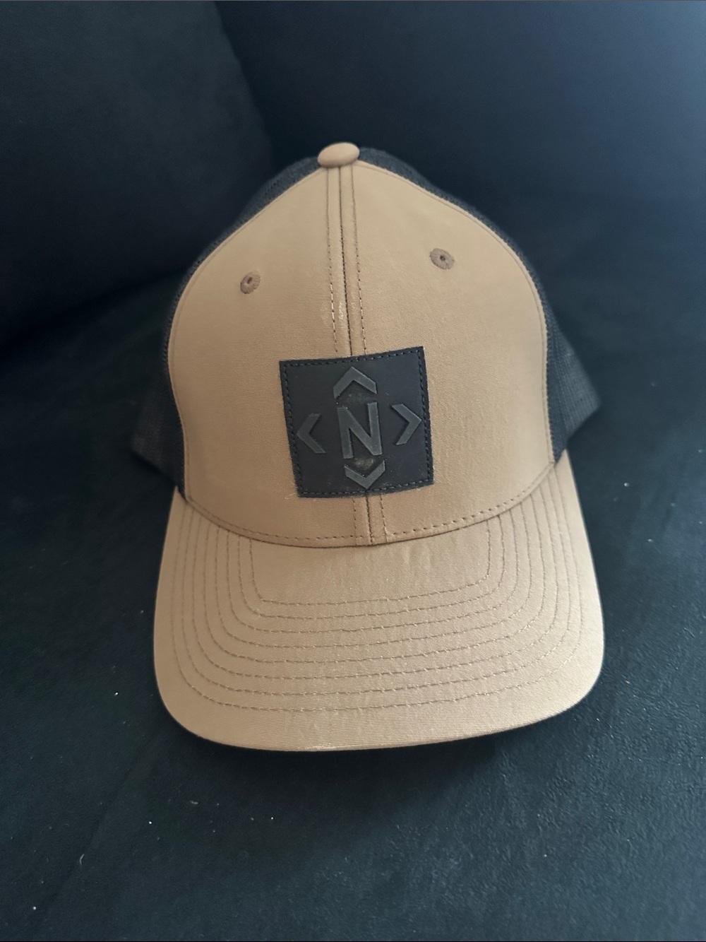 Patch Tan and Black Trucker Hat